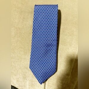 Ralph Lauren Blue Patterned Men's Tie 100 silk made in usa